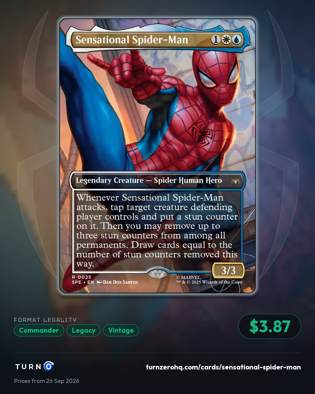 Shareable picture of Sensational Spider-Man