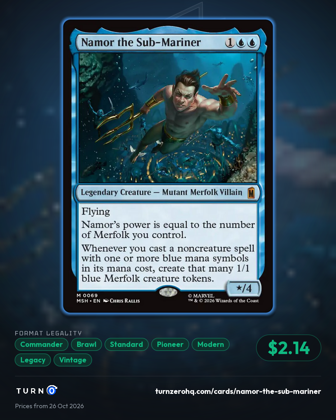 Shareable picture of Namor the Sub-Mariner