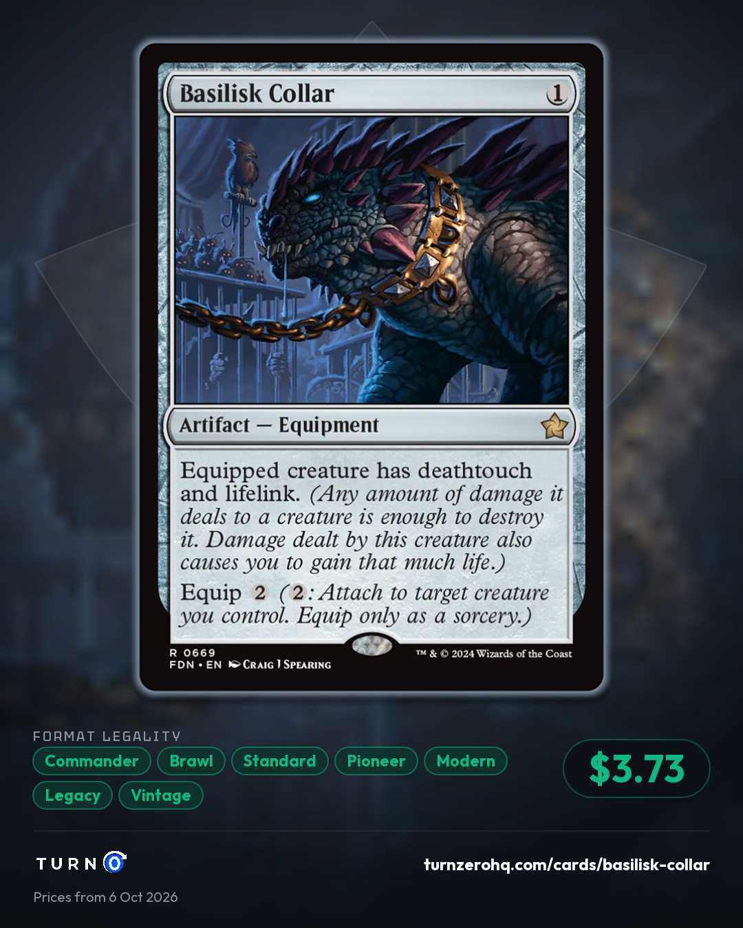 Shareable picture of Basilisk Collar
