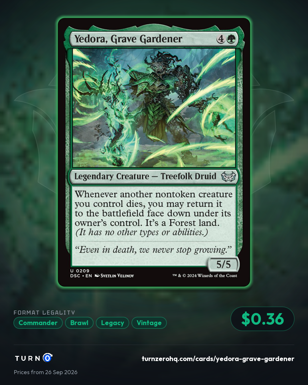Shareable picture of Yedora, Grave Gardener