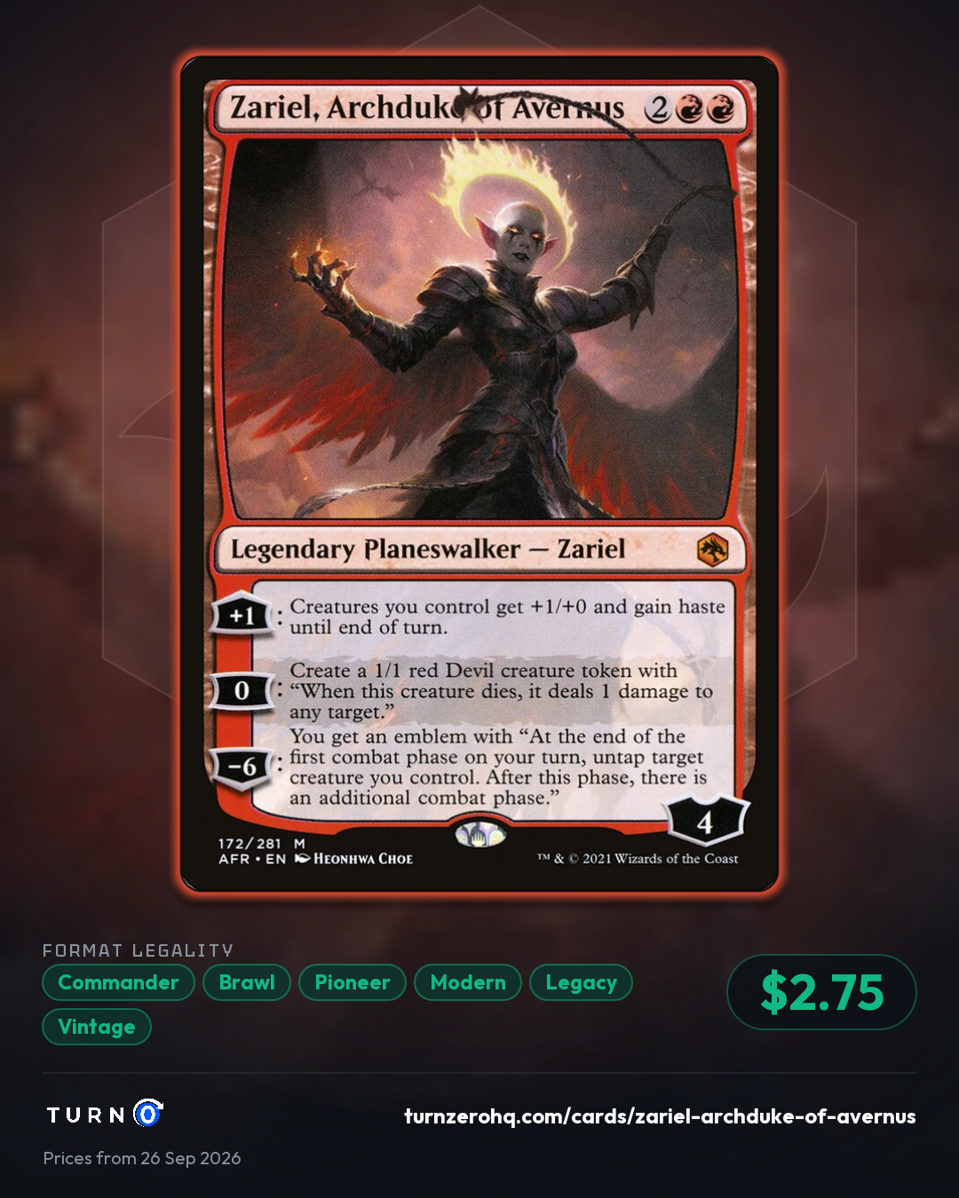 Shareable picture of Zariel, Archduke of Avernus
