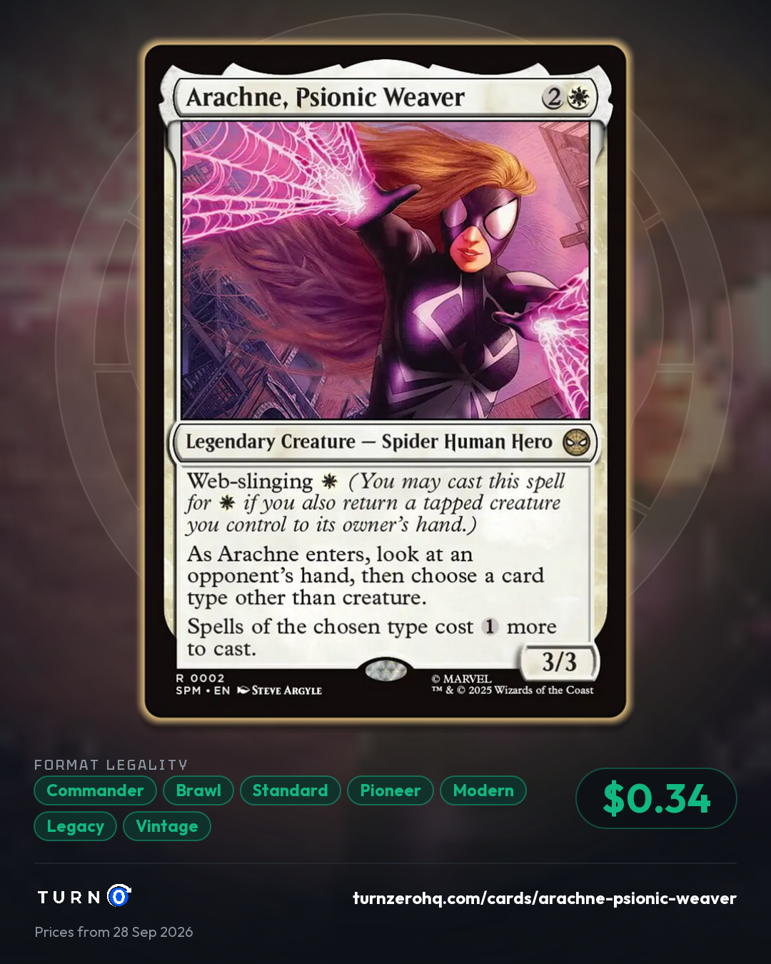 Shareable picture of Arachne, Psionic Weaver
