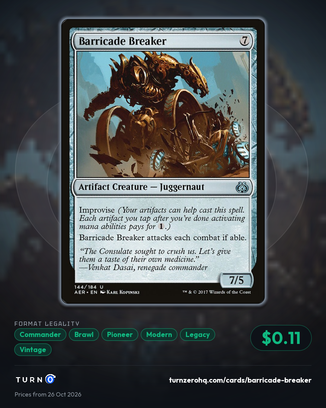 Shareable picture of Barricade Breaker
