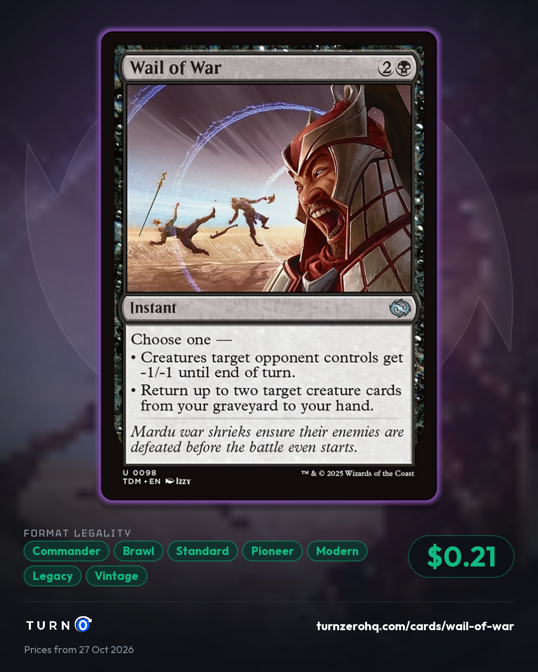Shareable picture of Wail of War