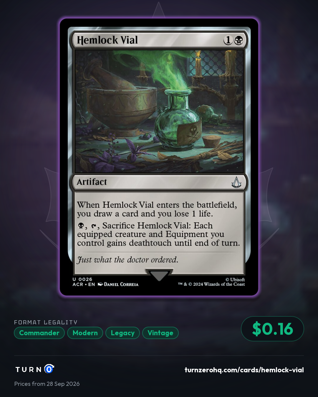 Shareable picture of Hemlock Vial