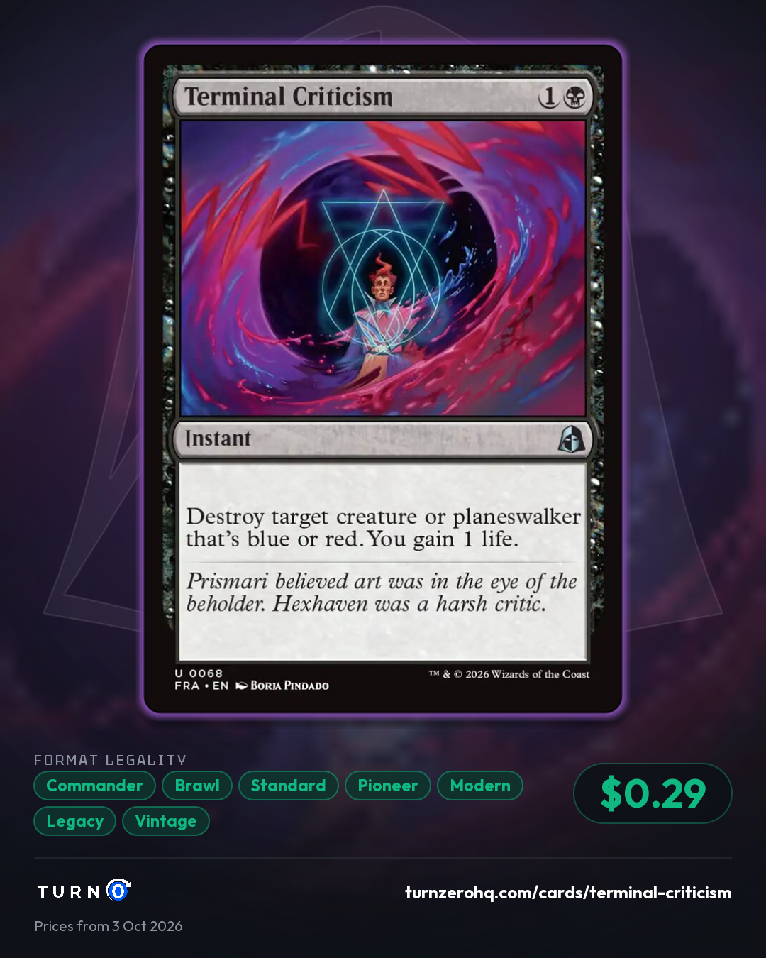 Shareable picture of Terminal Criticism