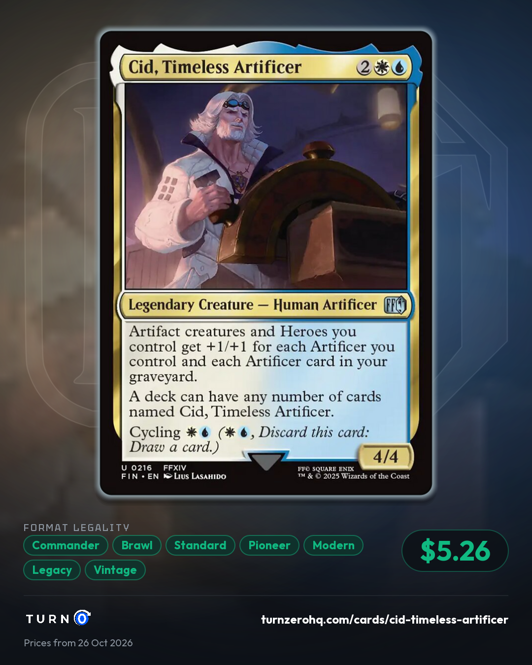 Shareable picture of Cid, Timeless Artificer