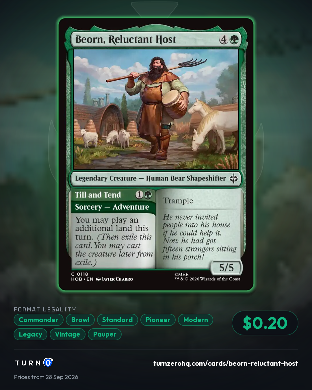 Shareable picture of Beorn, Reluctant Host