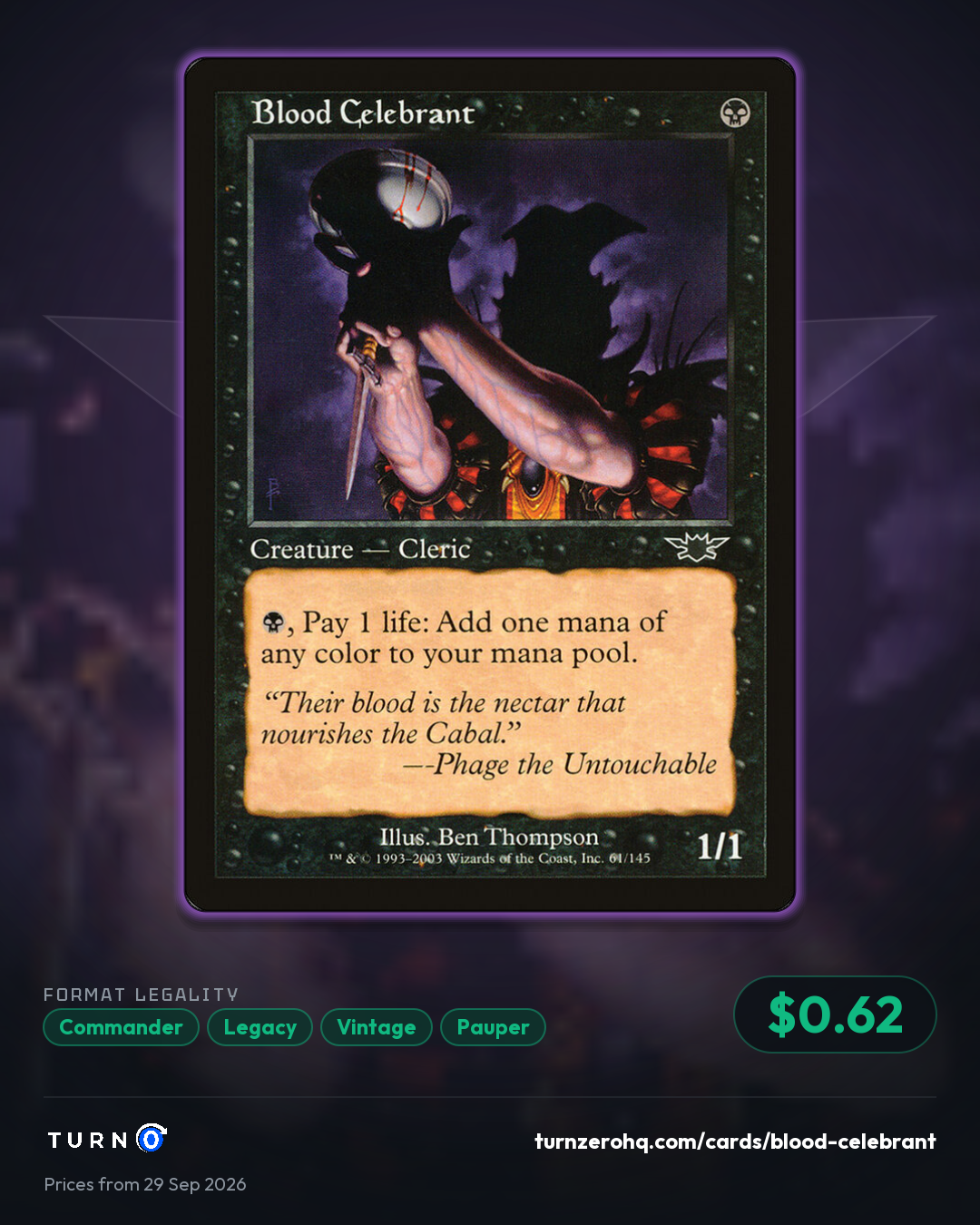 Shareable picture of Blood Celebrant