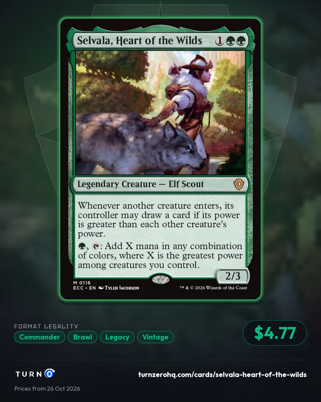 Shareable picture of Selvala, Heart of the Wilds