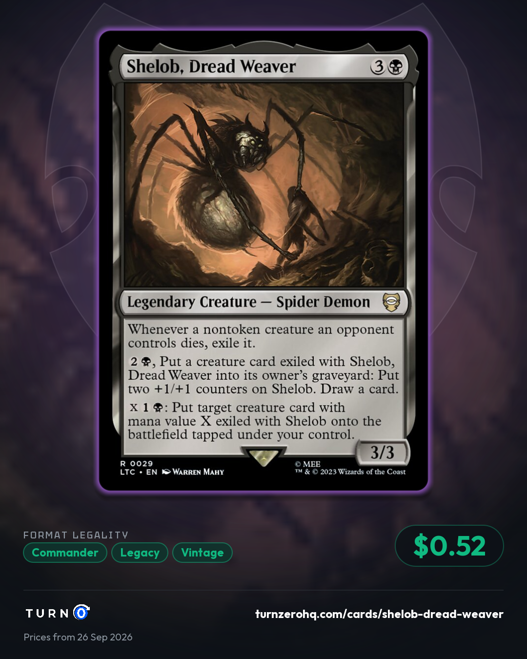 Shareable picture of Shelob, Dread Weaver