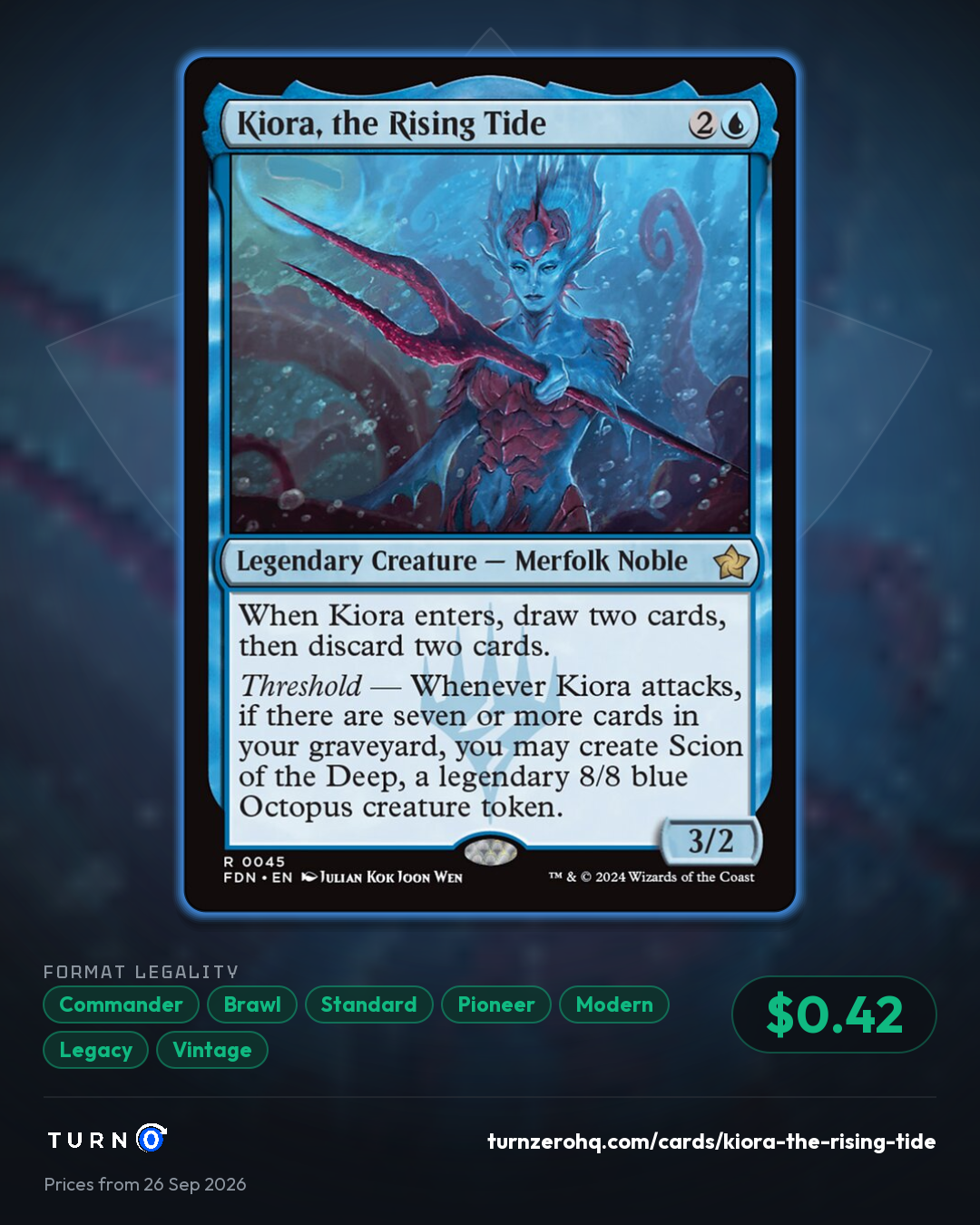 Shareable picture of Kiora, the Rising Tide