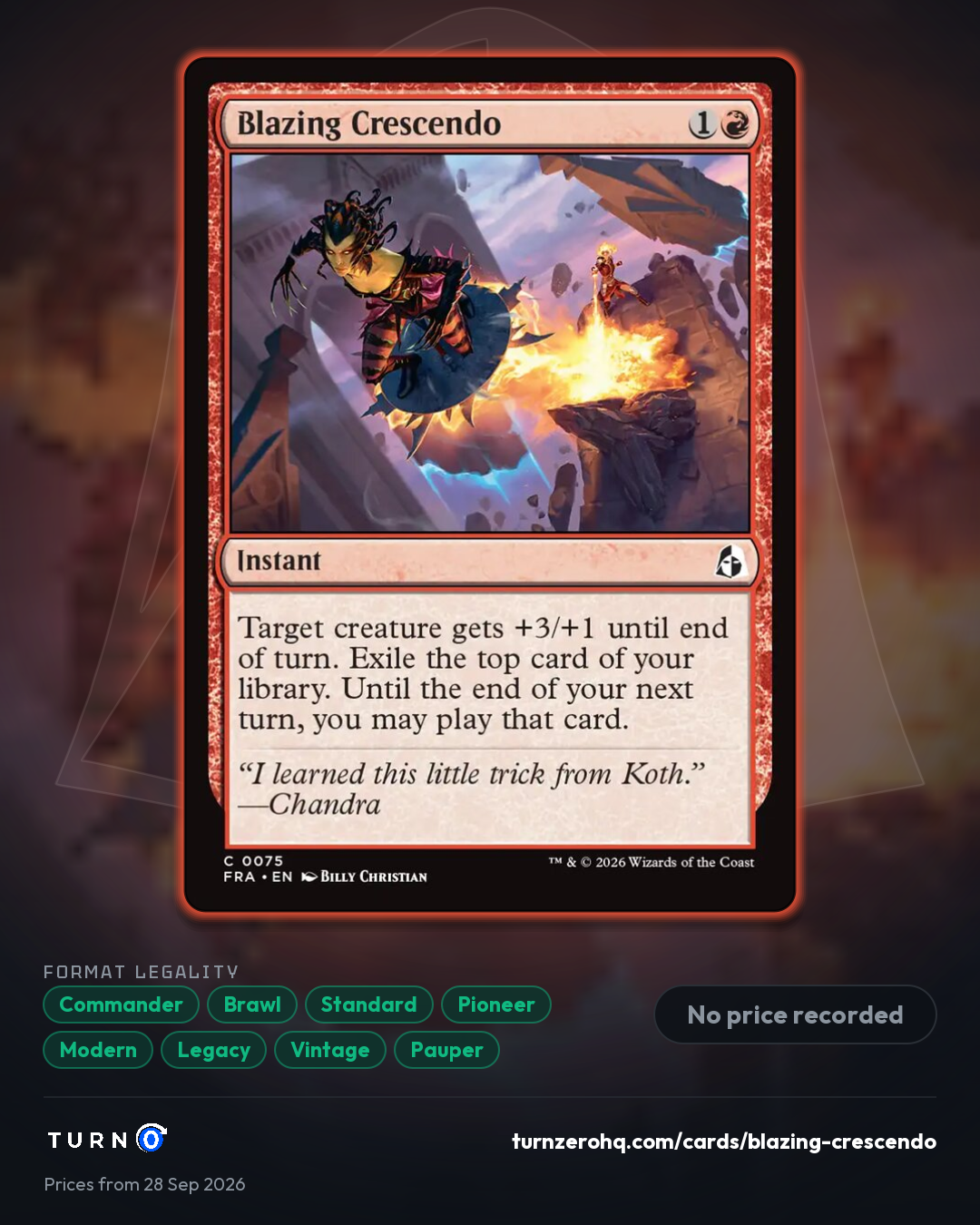 Shareable picture of Blazing Crescendo