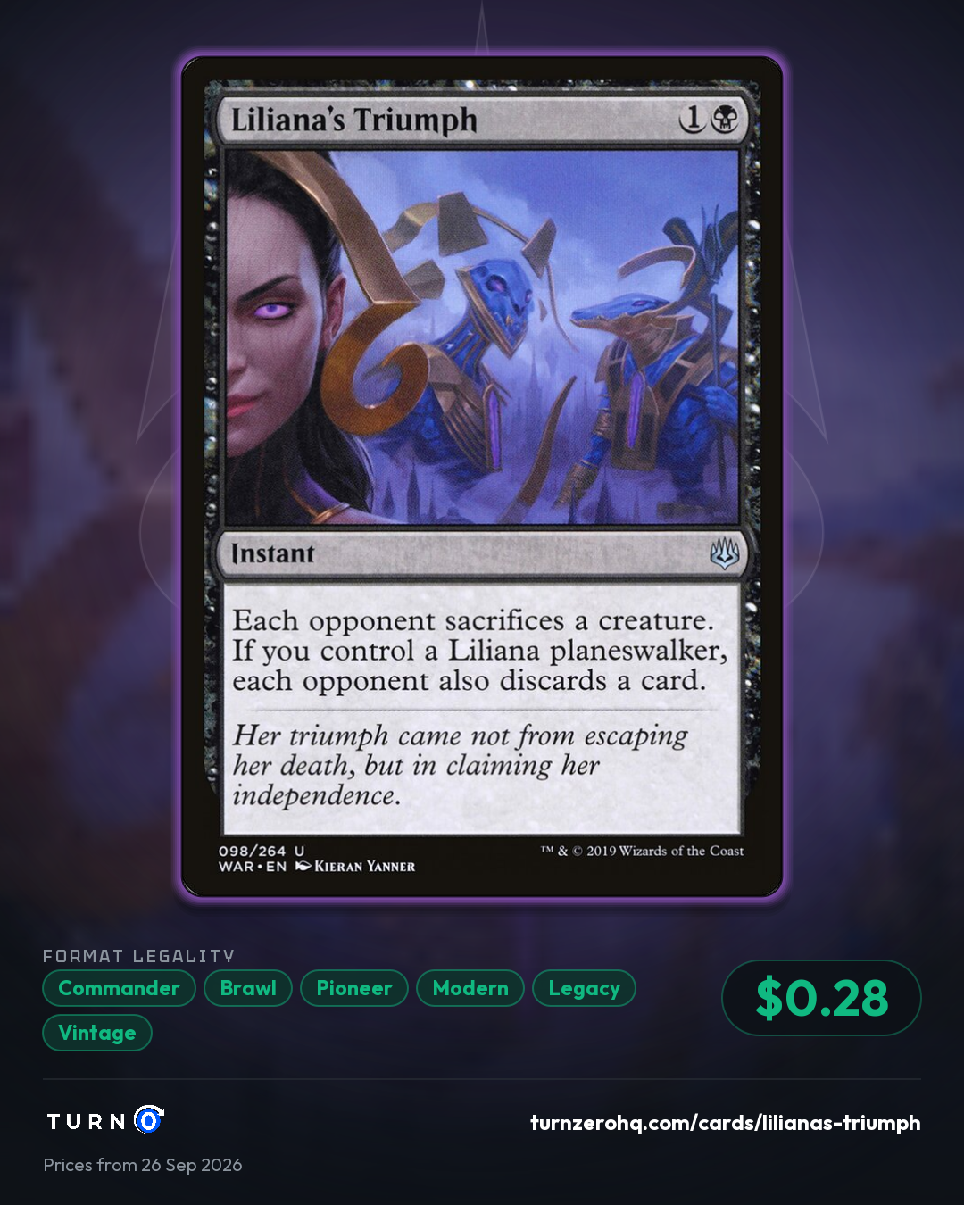 Shareable picture of Liliana's Triumph