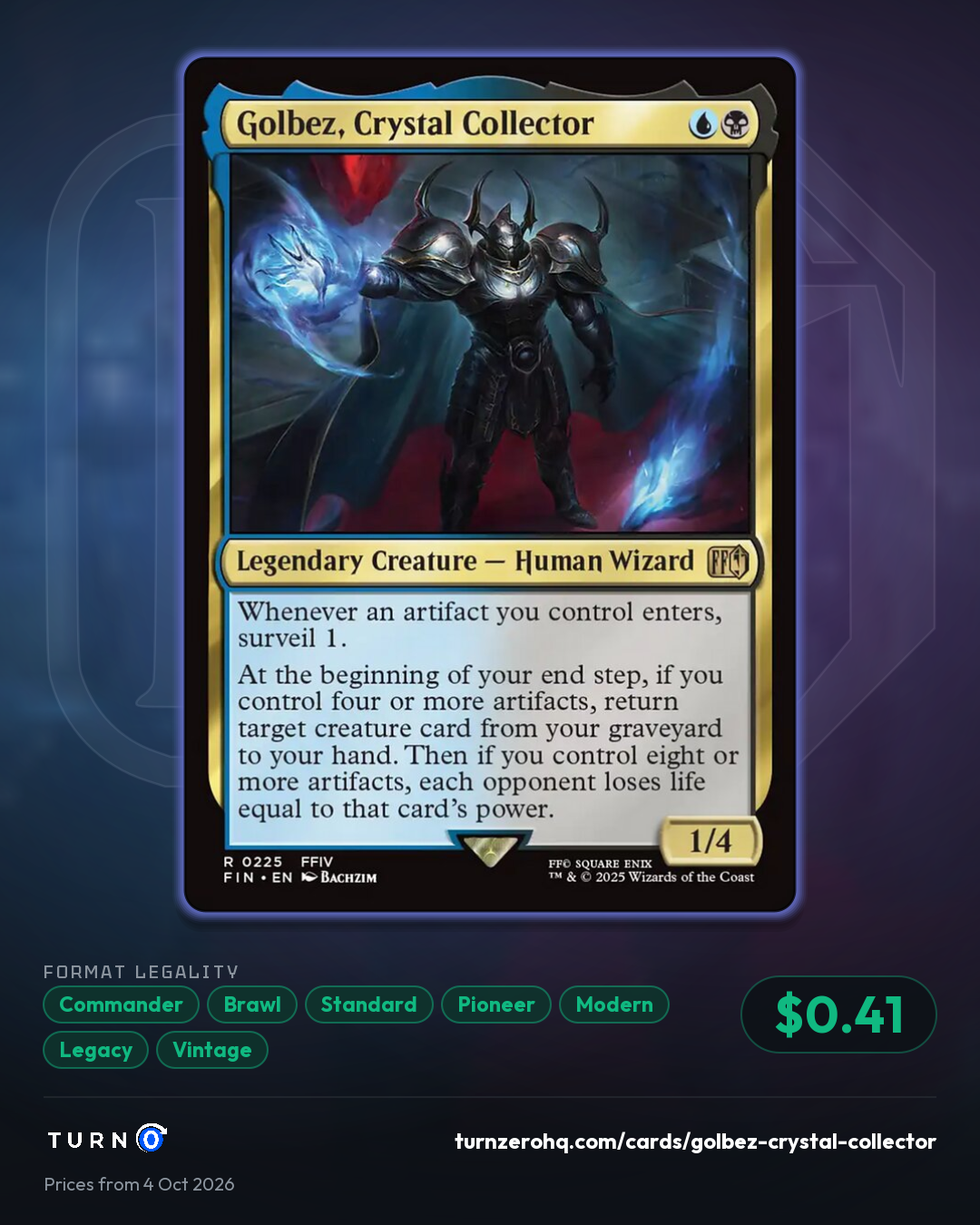 Shareable picture of Golbez, Crystal Collector