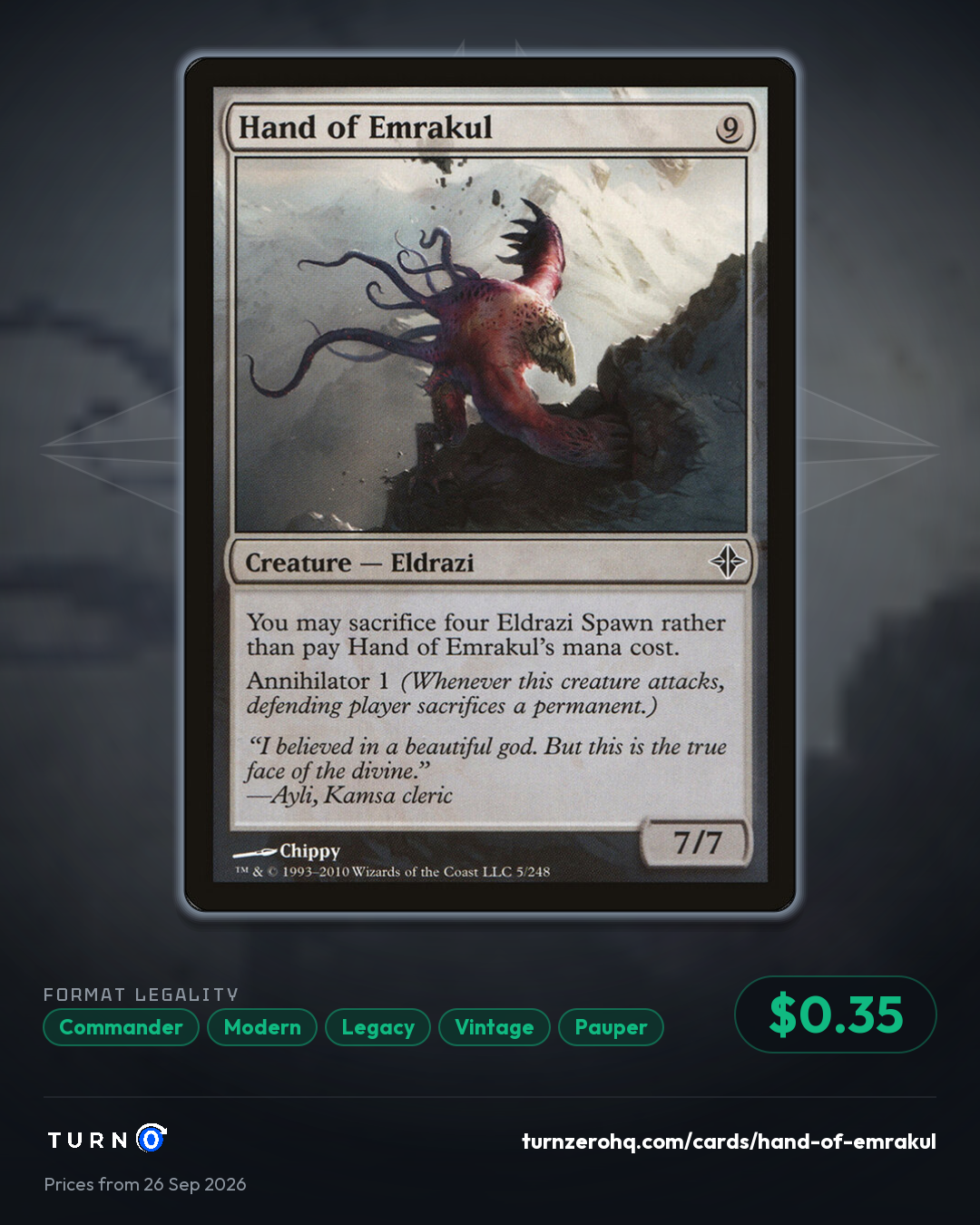 Shareable picture of Hand of Emrakul