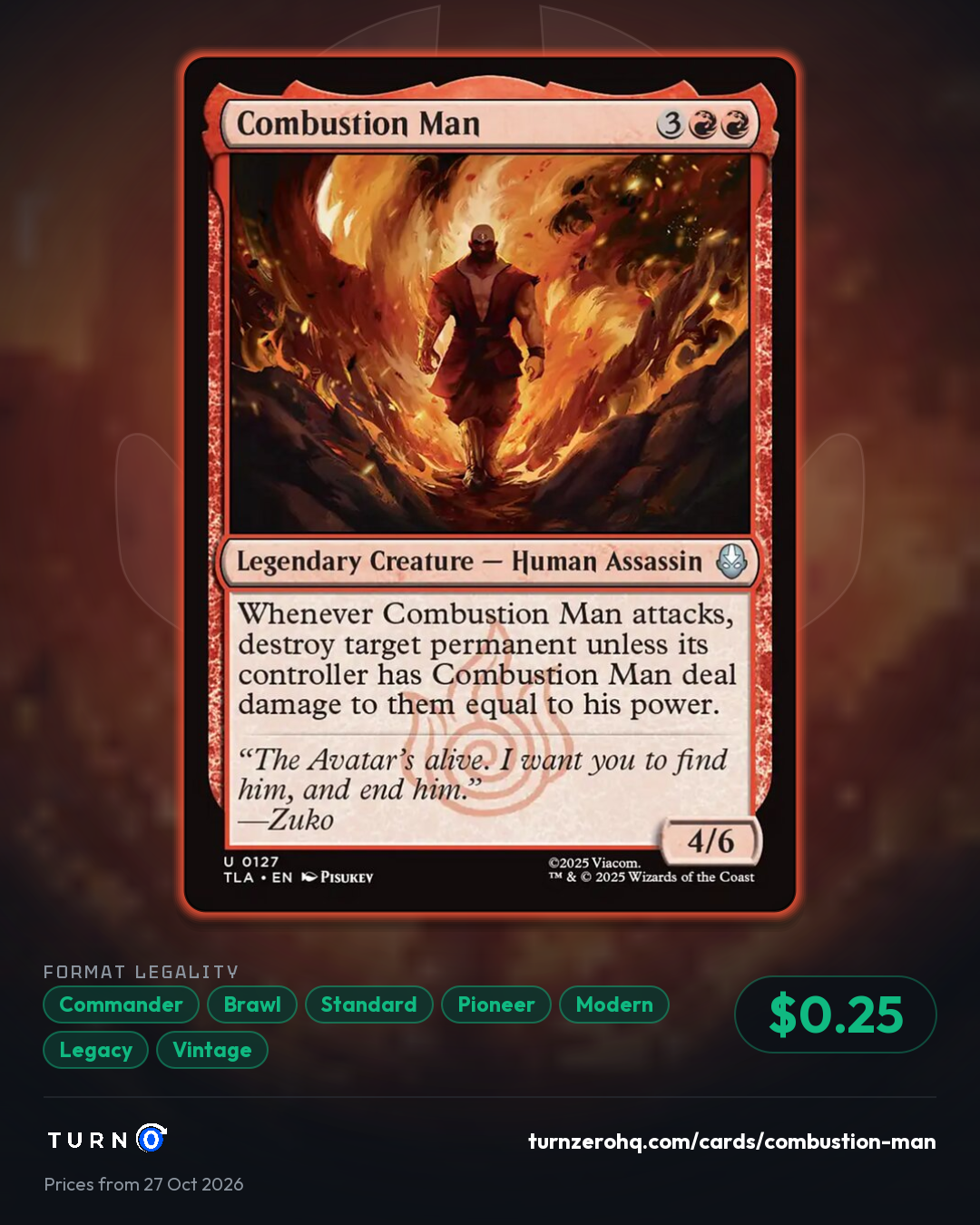 Shareable picture of Combustion Man