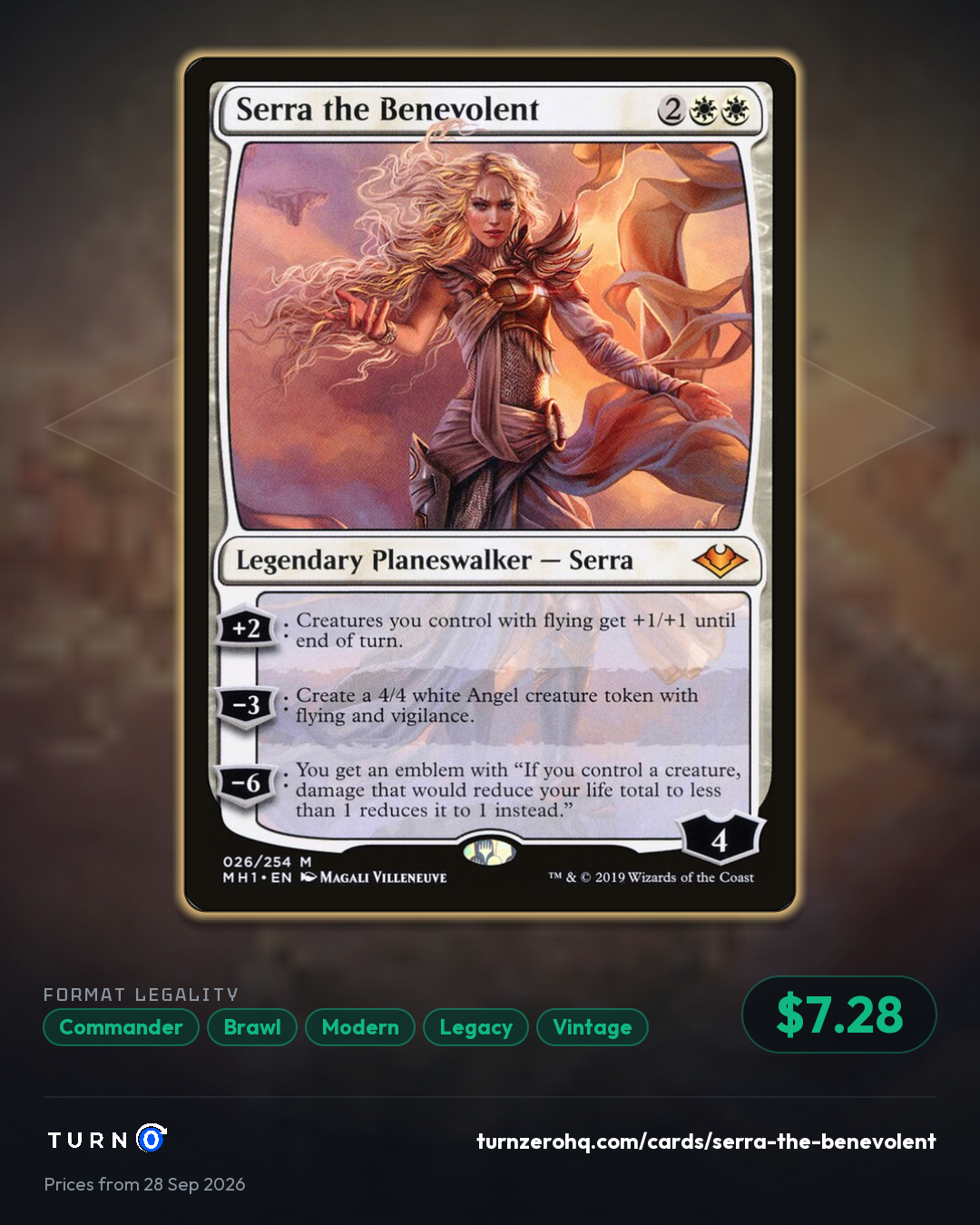 Shareable picture of Serra the Benevolent