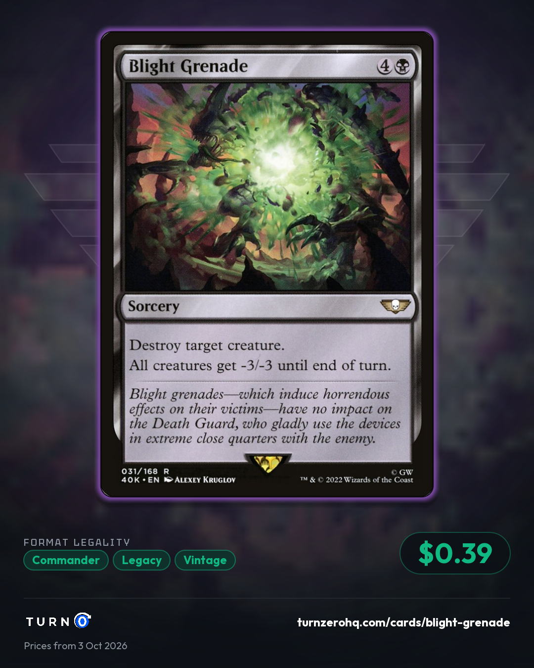Shareable picture of Blight Grenade