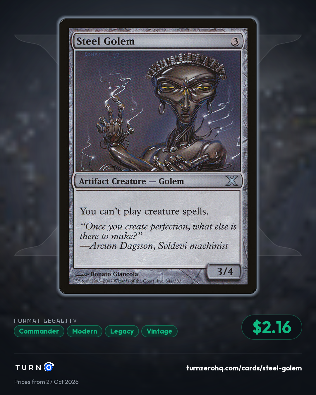 Shareable picture of Steel Golem