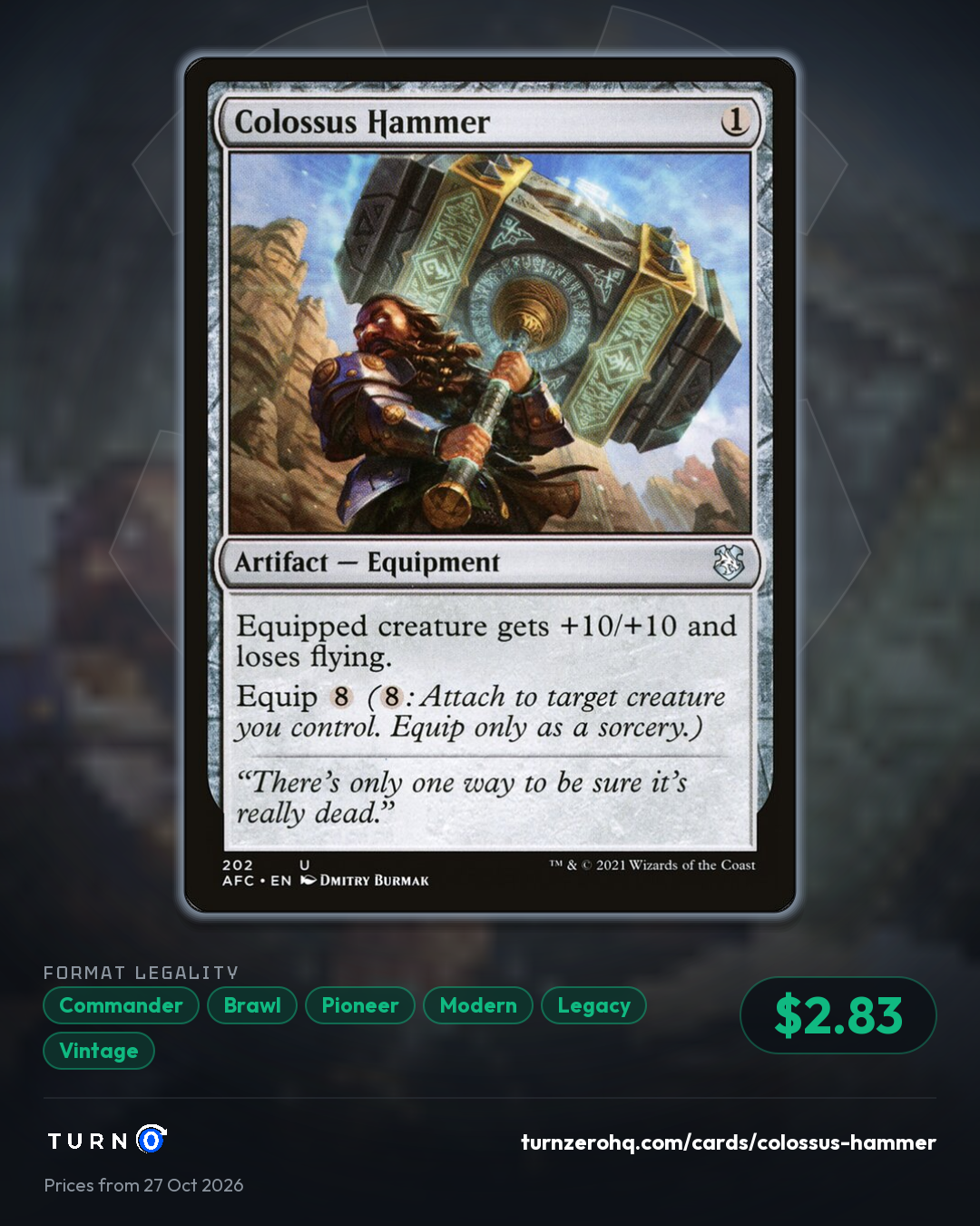 Shareable picture of Colossus Hammer