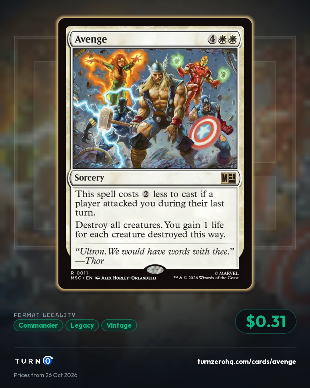 Shareable picture of Avenge