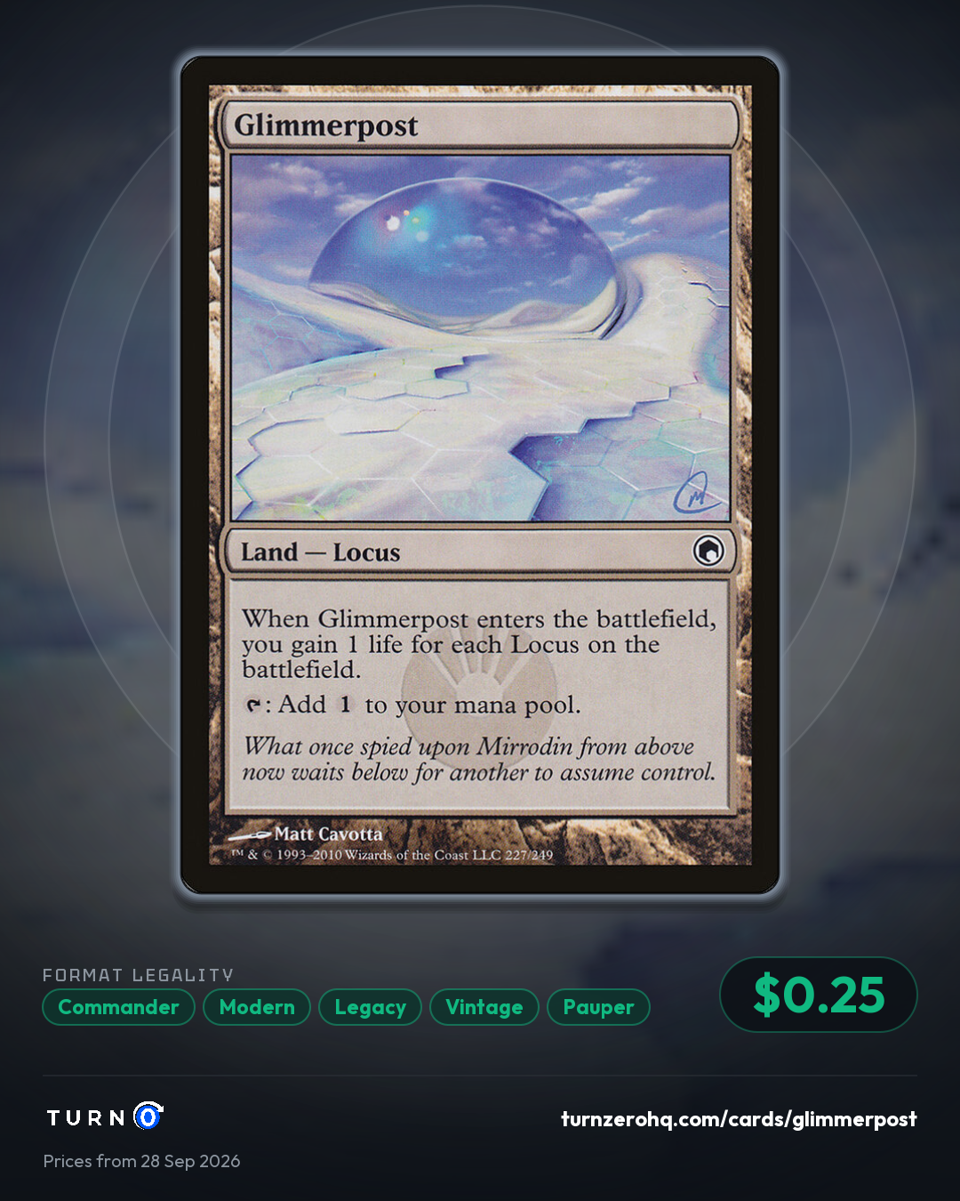 Shareable picture of Glimmerpost