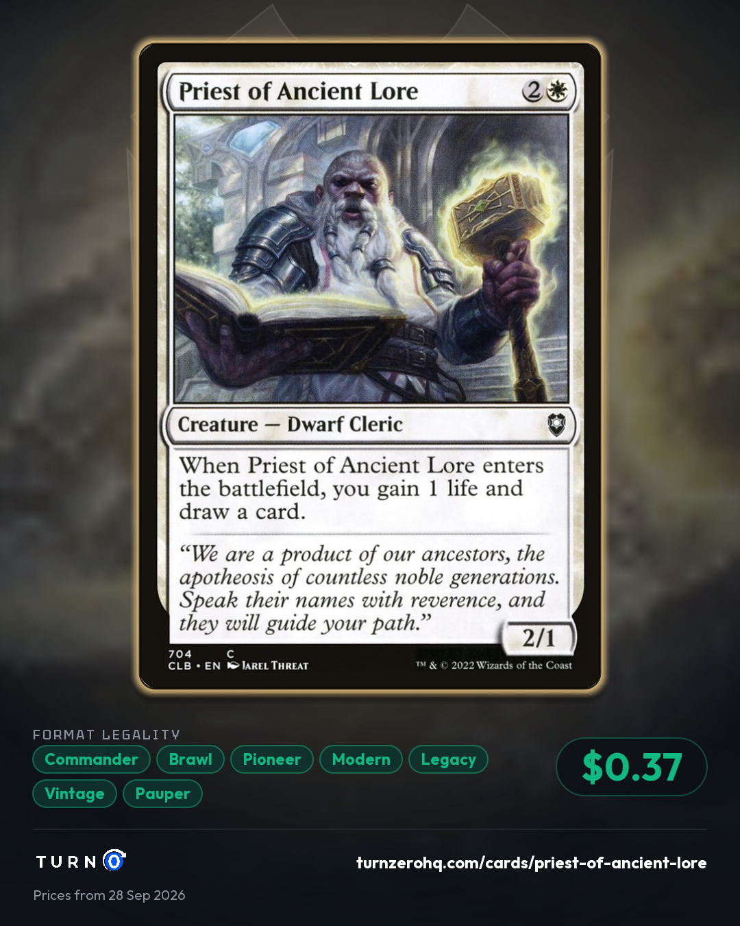 Shareable picture of Priest of Ancient Lore
