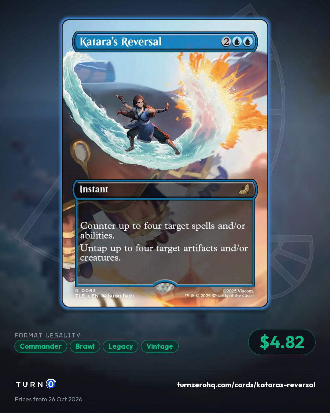 Shareable picture of Katara's Reversal