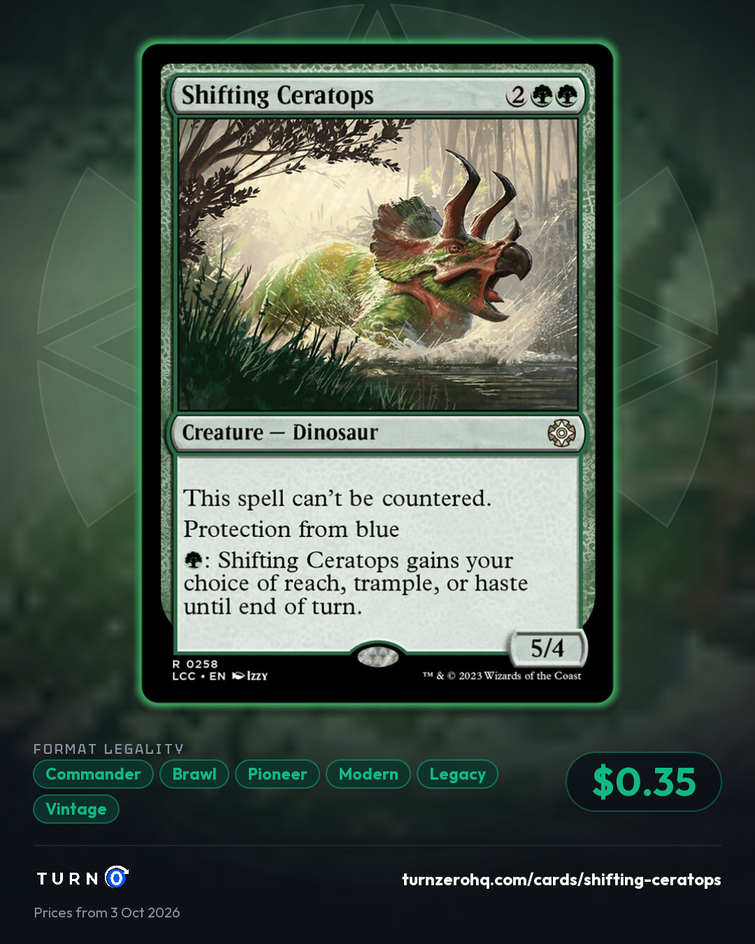 Shareable picture of Shifting Ceratops