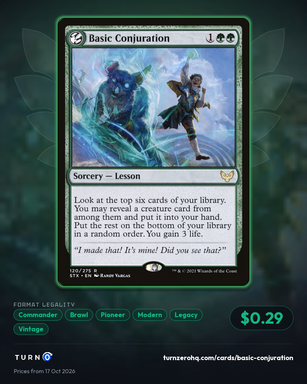 Shareable picture of Basic Conjuration