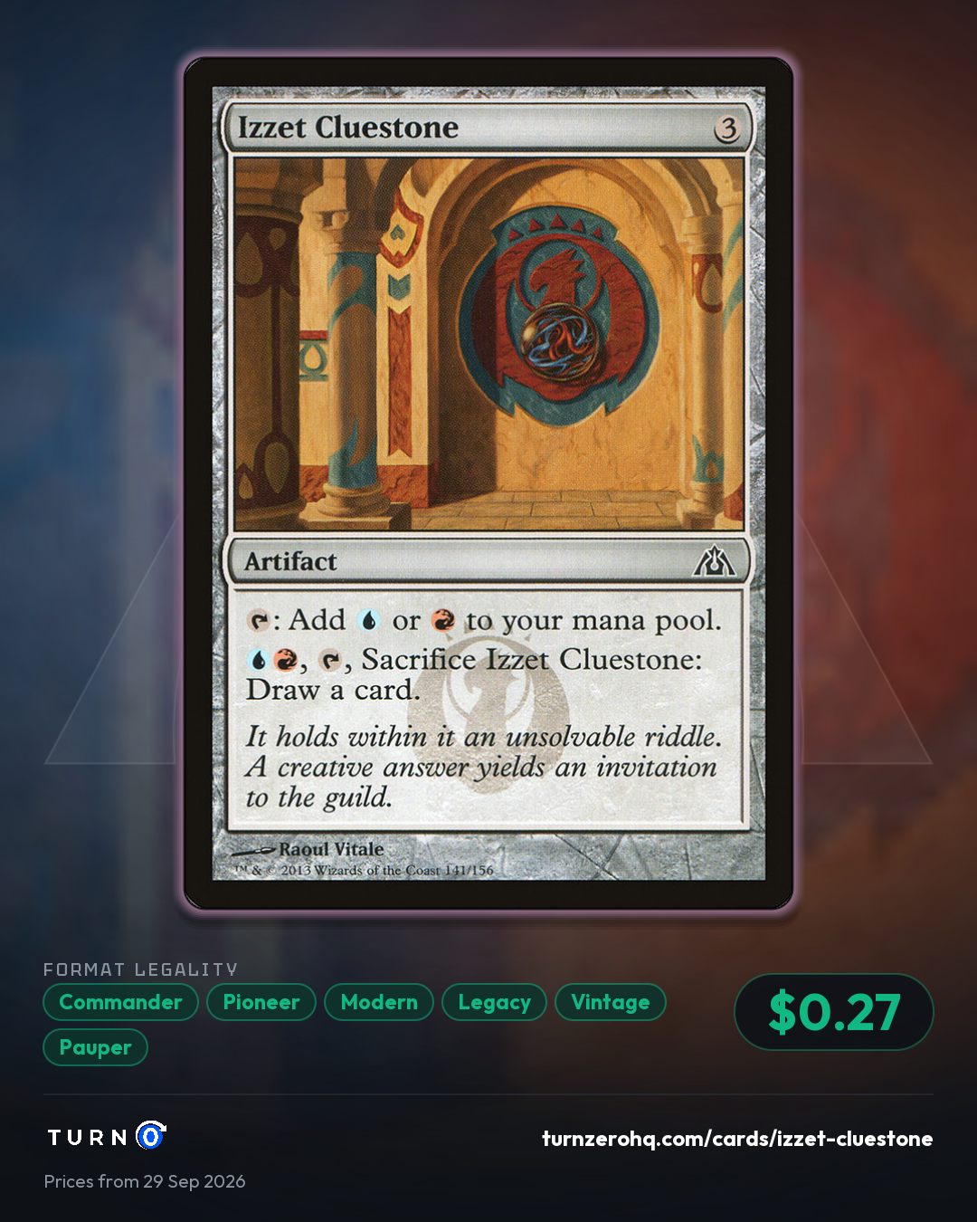 Shareable picture of Izzet Cluestone