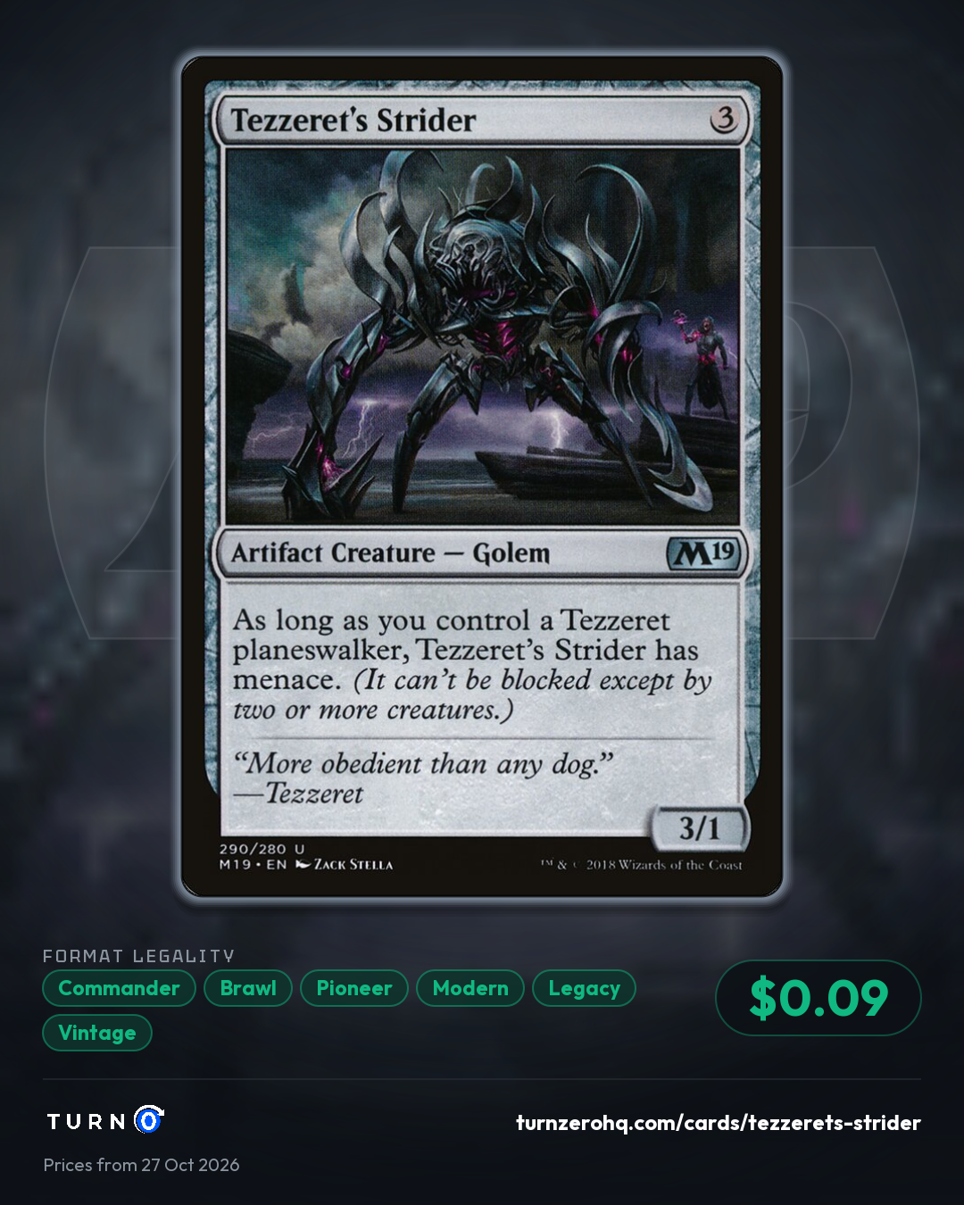 Shareable picture of Tezzeret's Strider