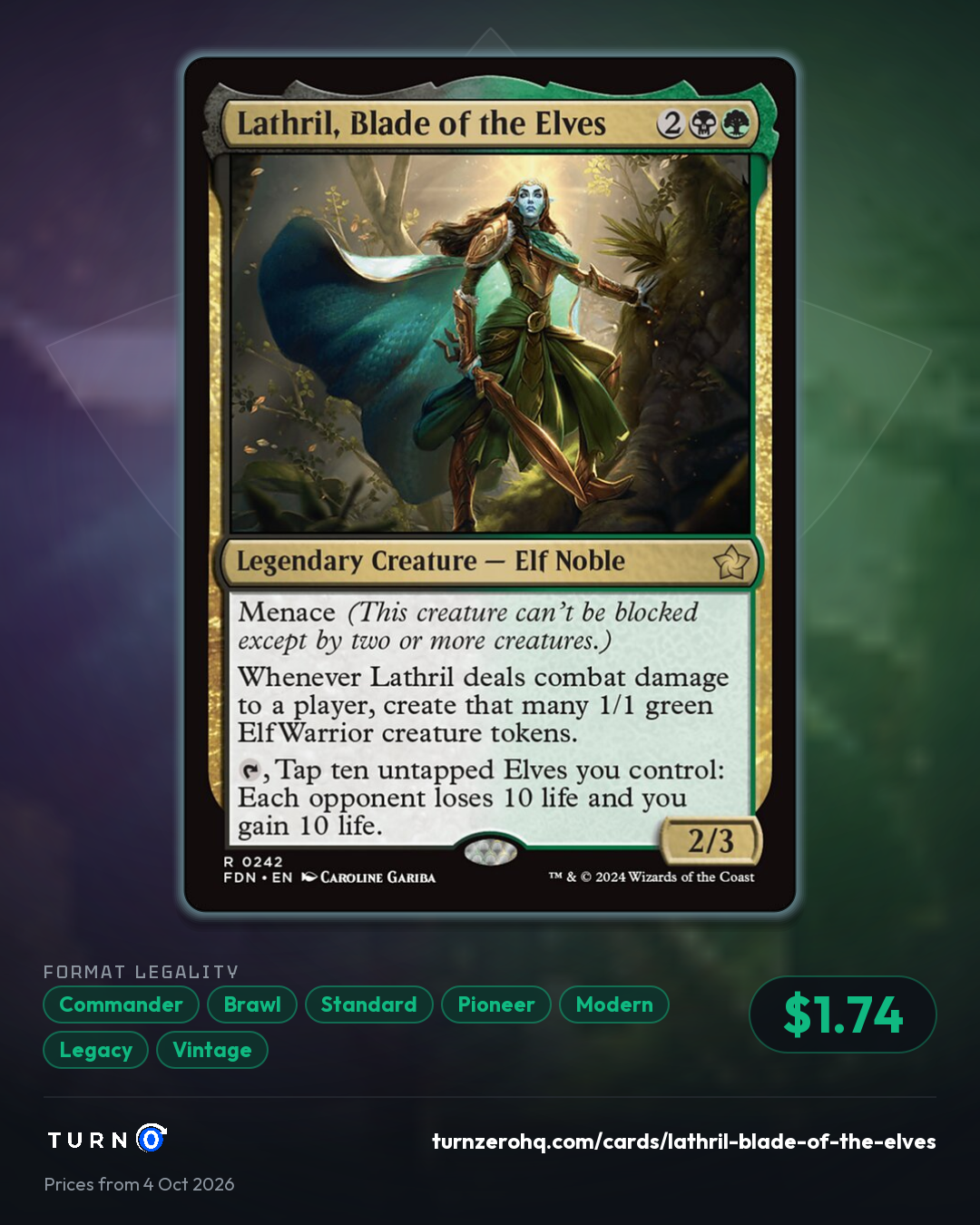 Shareable picture of Lathril, Blade of the Elves