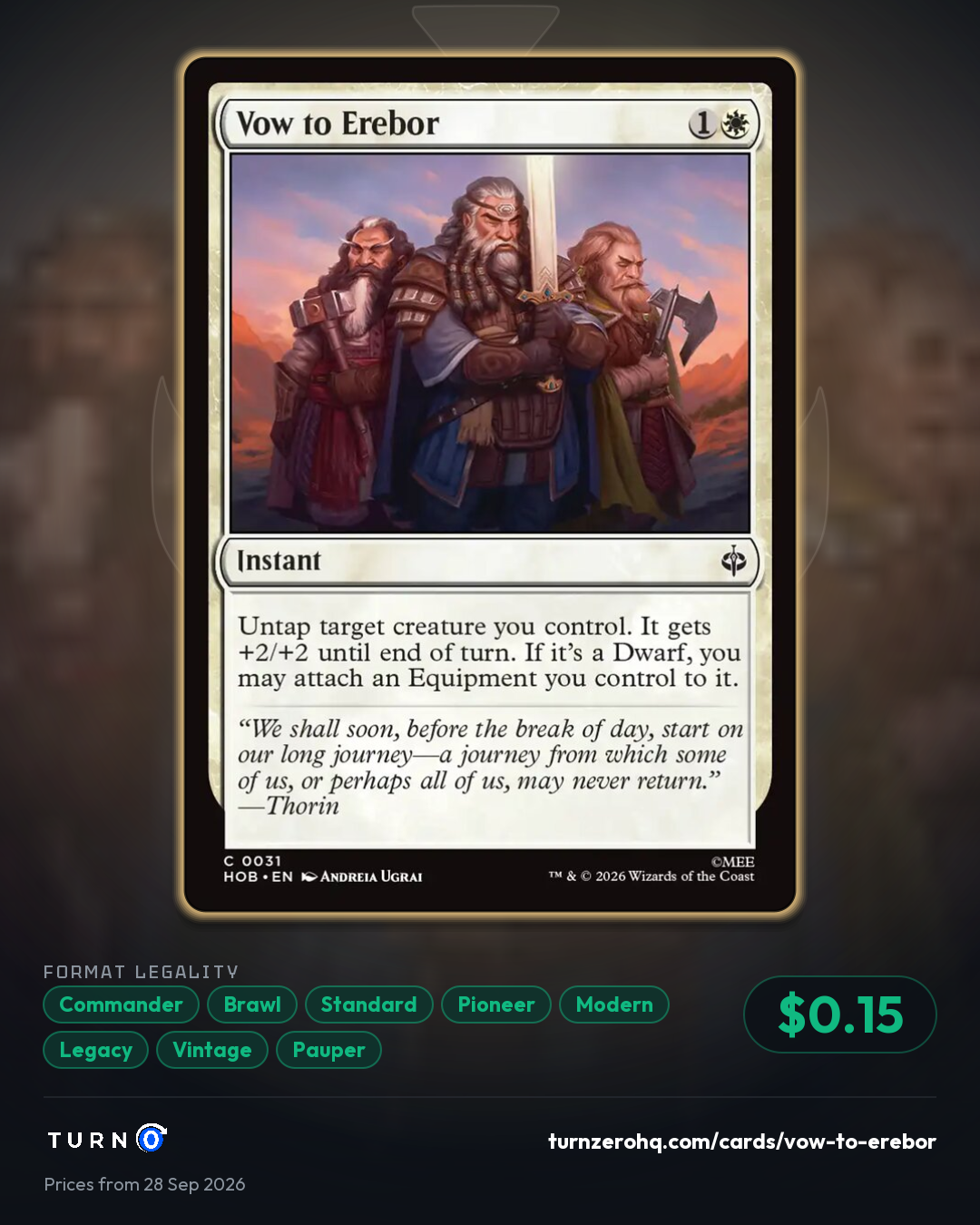 Shareable picture of Vow to Erebor