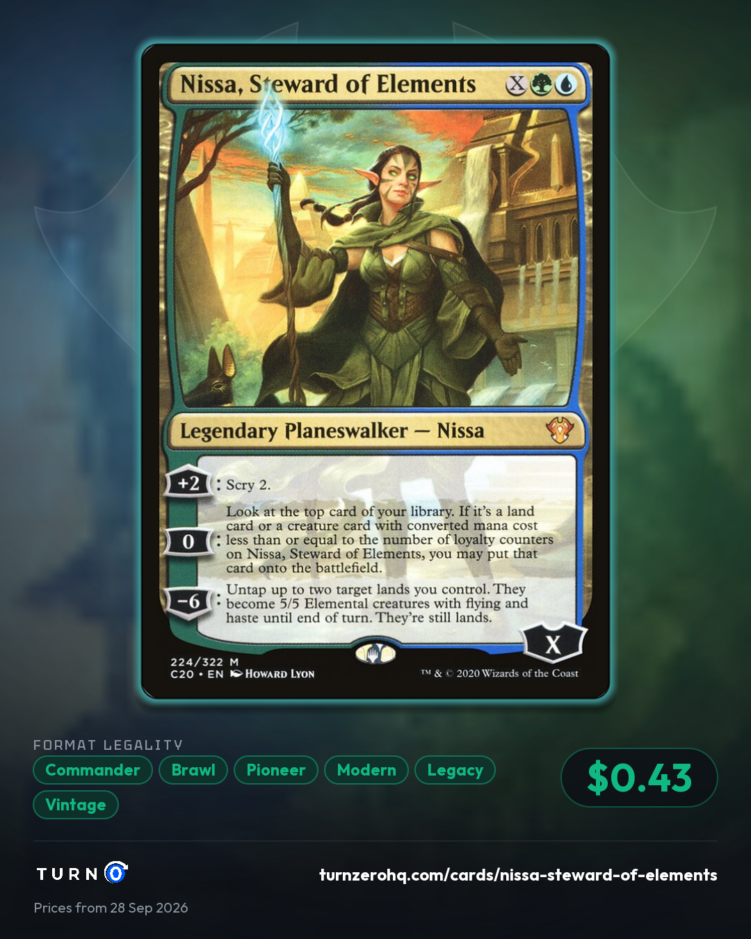 Shareable picture of Nissa, Steward of Elements
