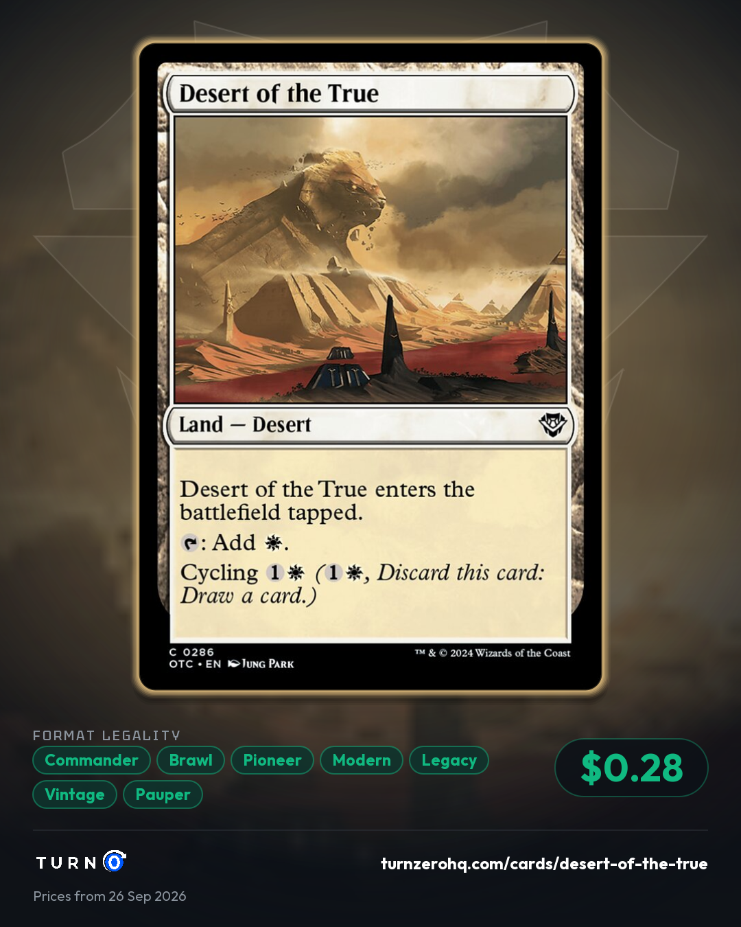 Shareable picture of Desert of the True
