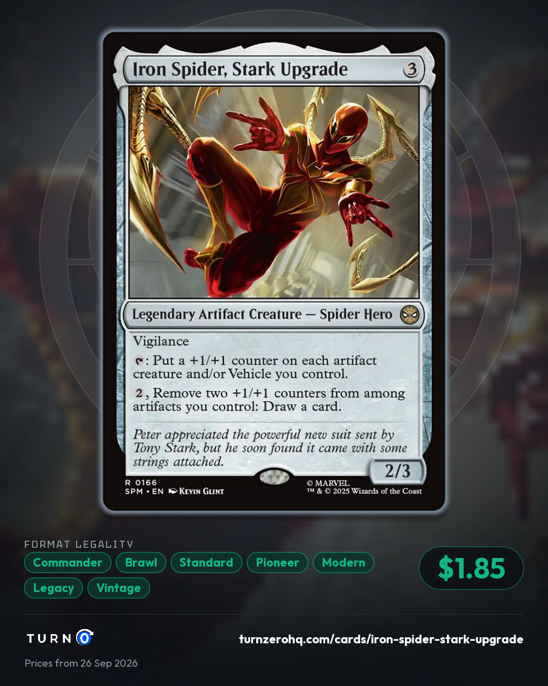 Shareable picture of Iron Spider, Stark Upgrade
