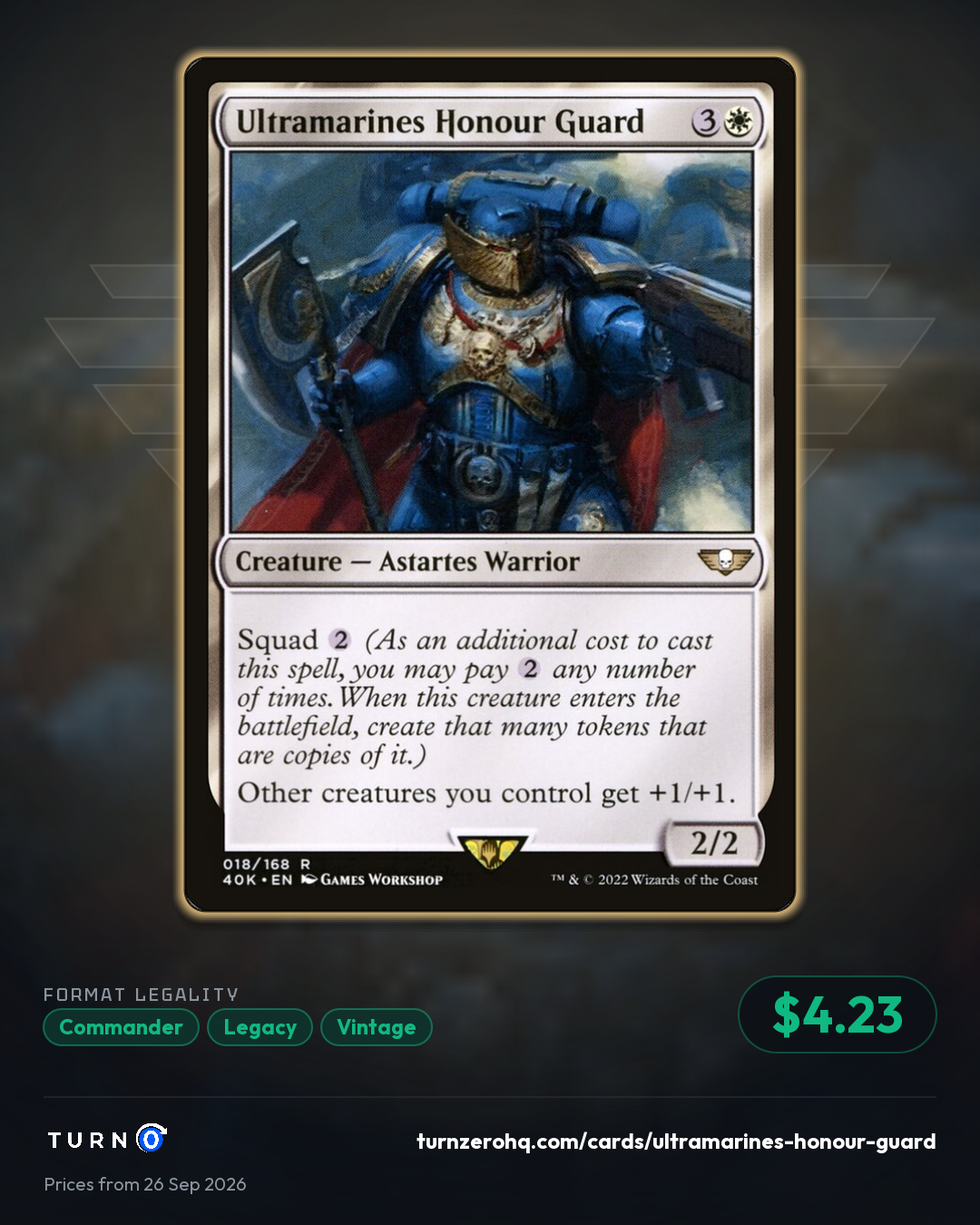 Shareable picture of Ultramarines Honour Guard