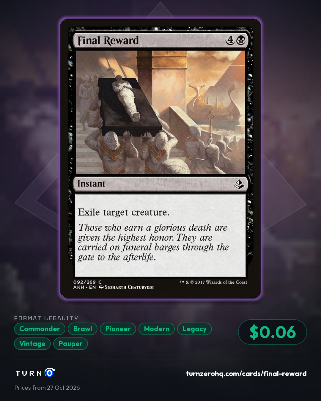 Shareable picture of Final Reward