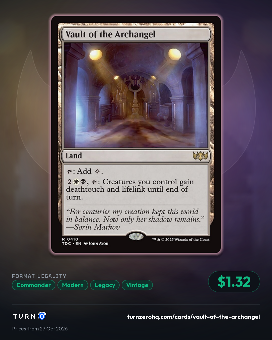 Shareable picture of Vault of the Archangel