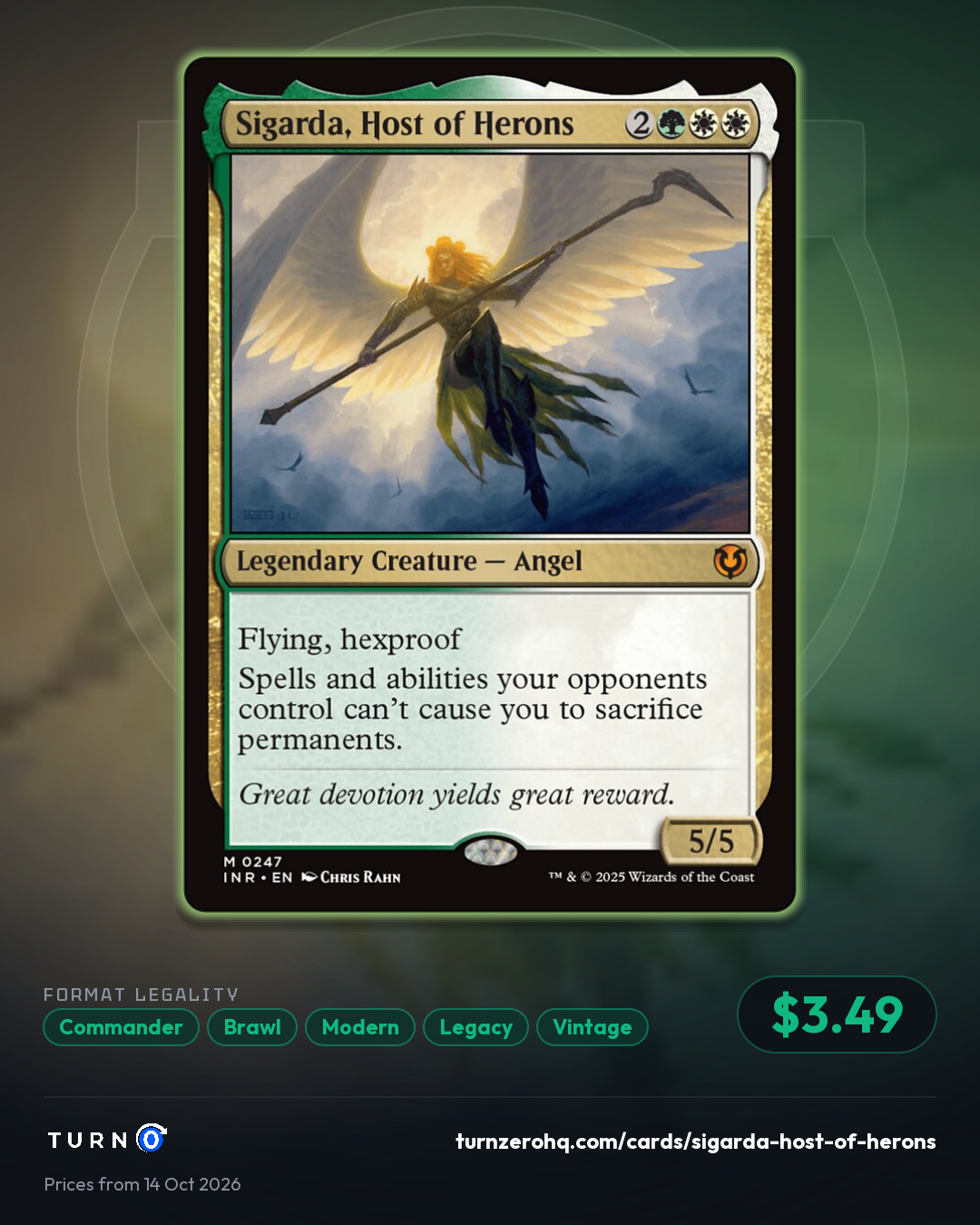Shareable picture of Sigarda, Host of Herons