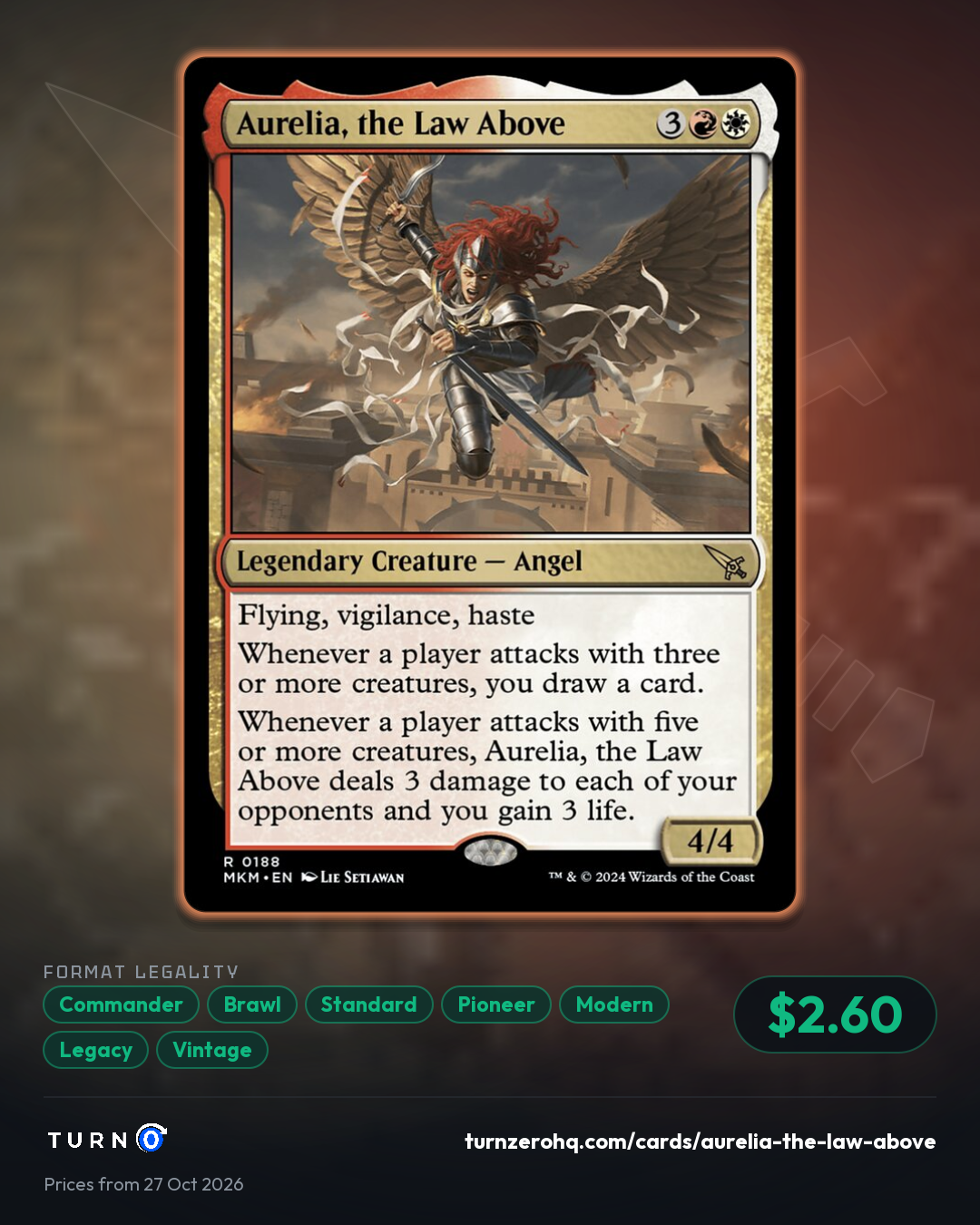 Shareable picture of Aurelia, the Law Above