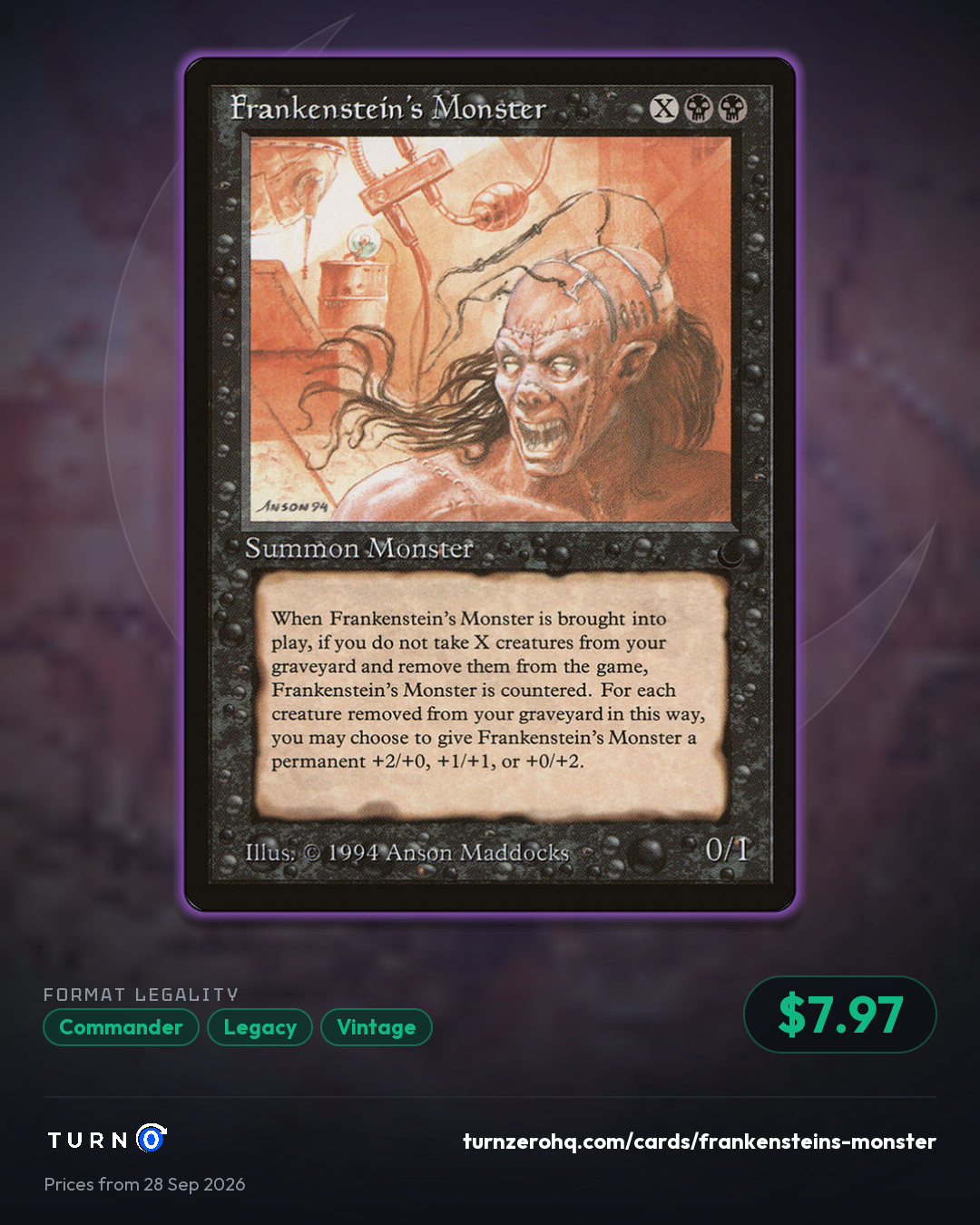 Shareable picture of Frankenstein's Monster