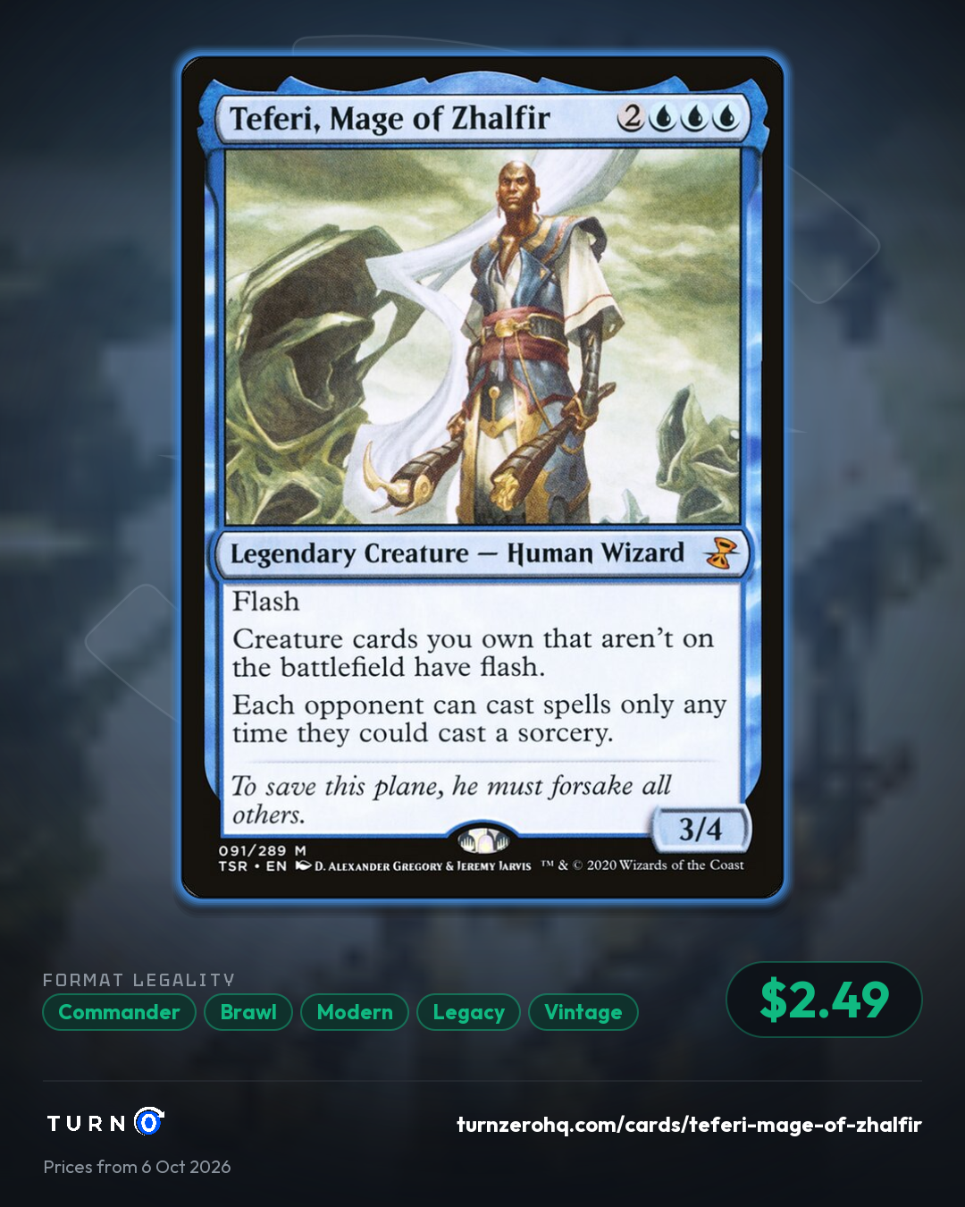 Shareable picture of Teferi, Mage of Zhalfir
