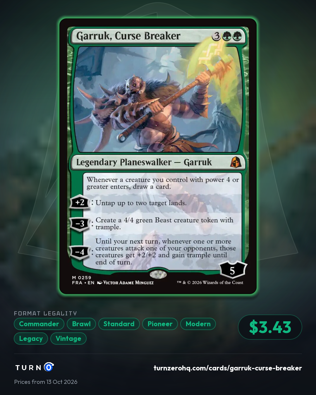 Shareable picture of Garruk, Curse Breaker