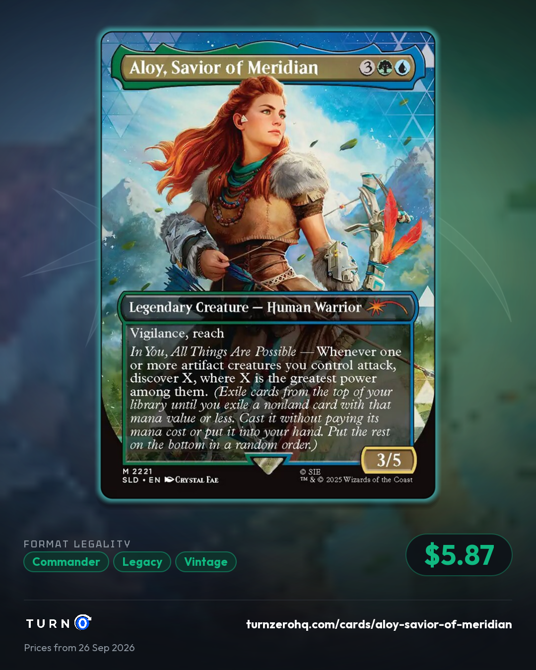 Shareable picture of Aloy, Savior of Meridian