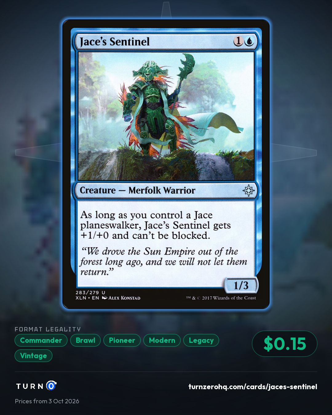 Shareable picture of Jace's Sentinel