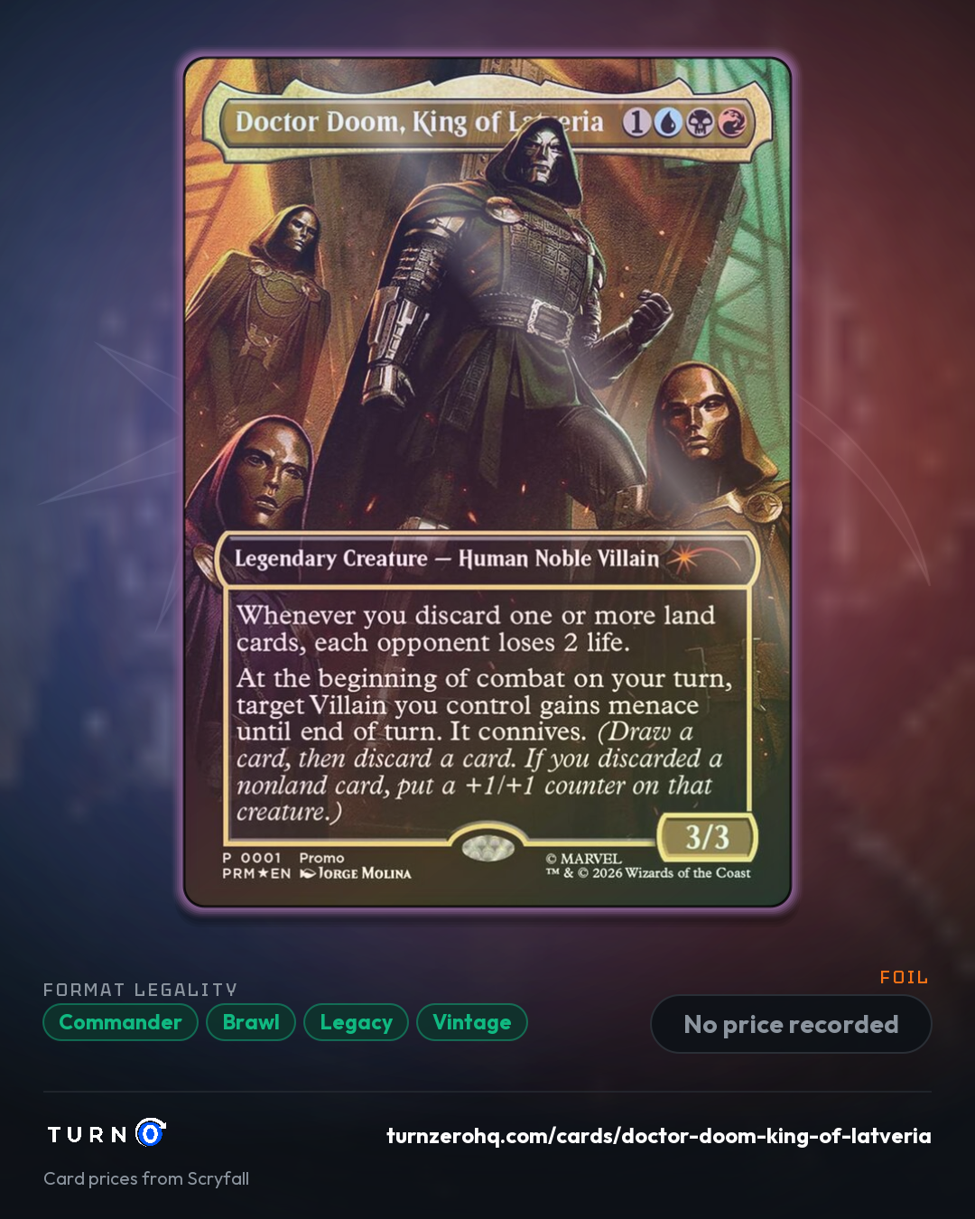 Shareable picture of Doctor Doom, King of Latveria