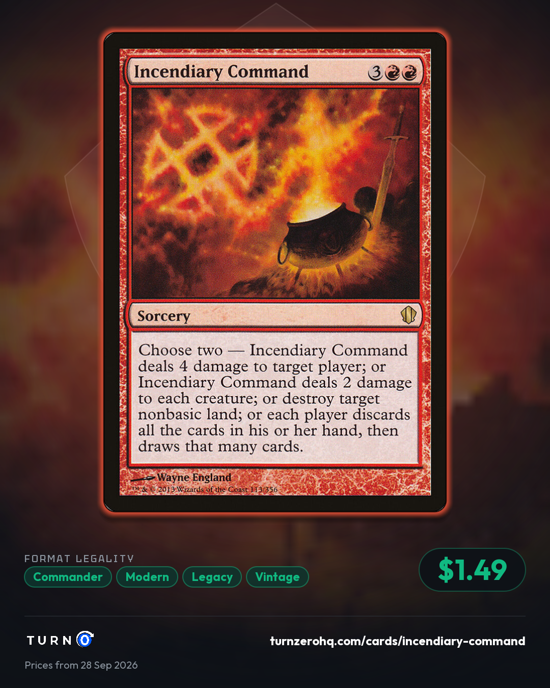 Shareable picture of Incendiary Command